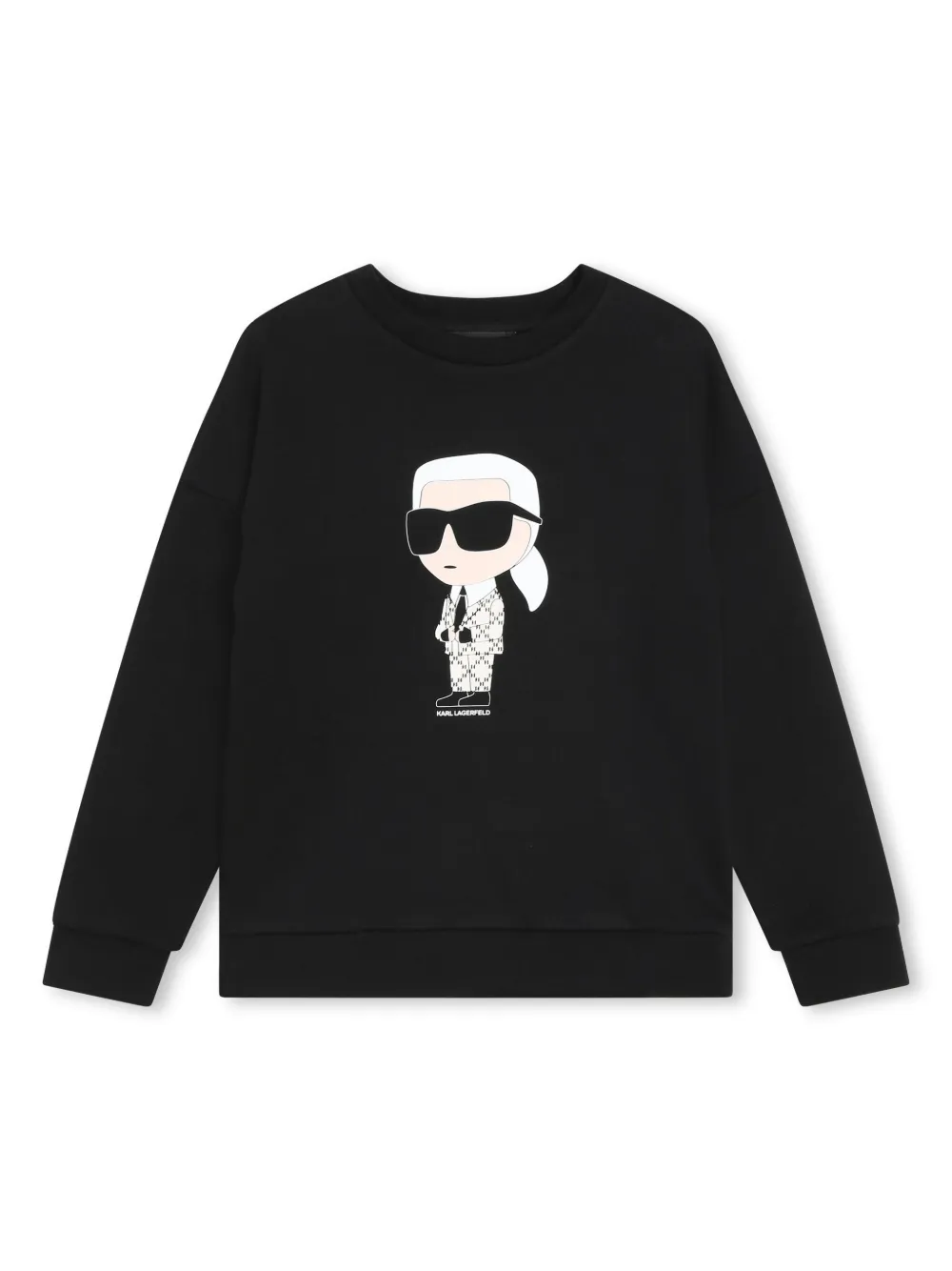 

Толстовка Ikon с круглым вырезом KARL LAGERFELD KIDS, черный