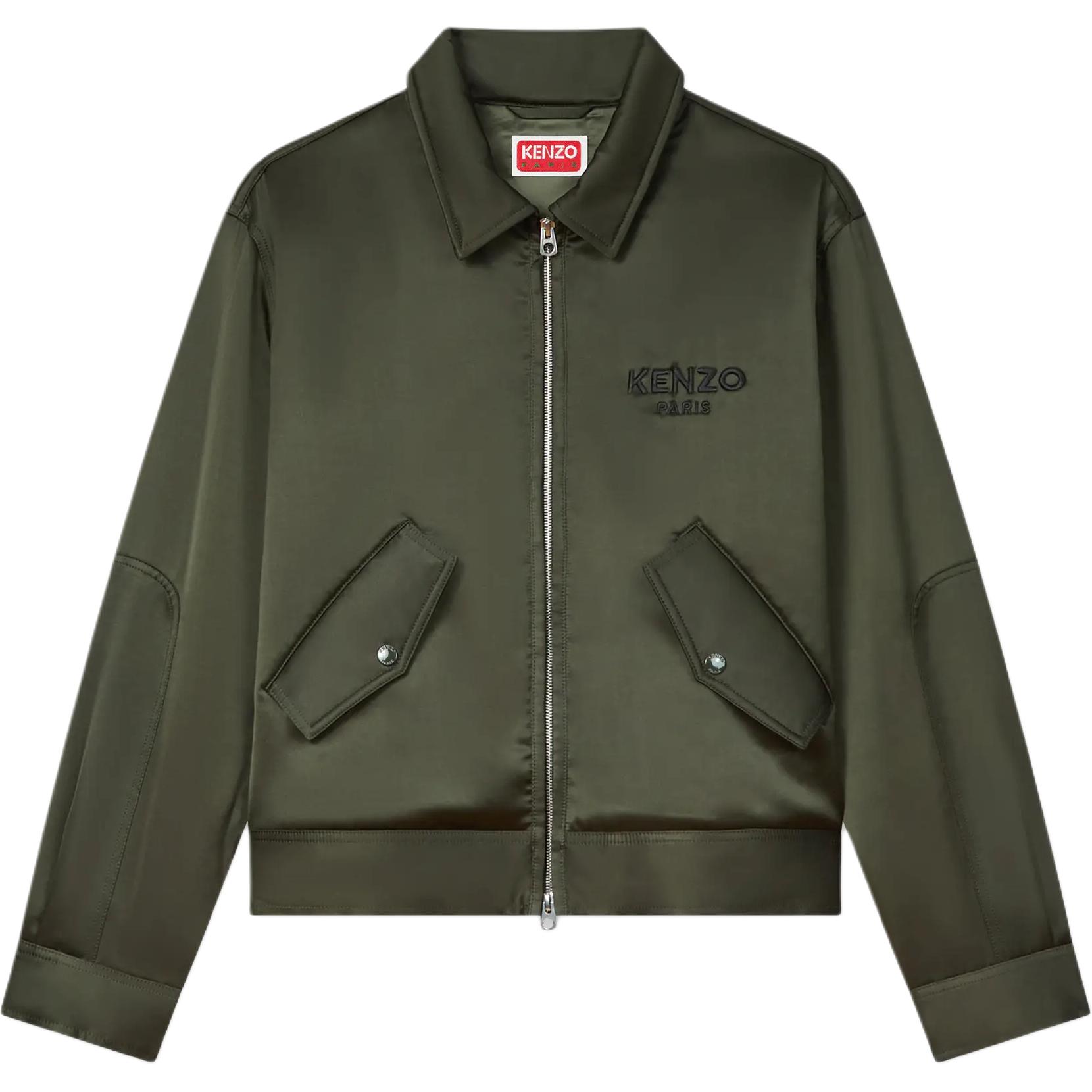 

KENZO Куртка с вышитым логотипом и накладным карманом, Dark Green