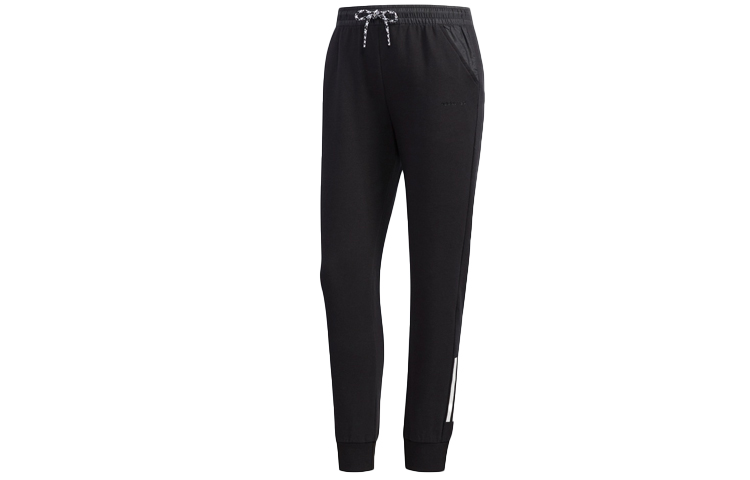 Футболка Adidas Neo вязаные спортивные брюки женские черные — фото 2