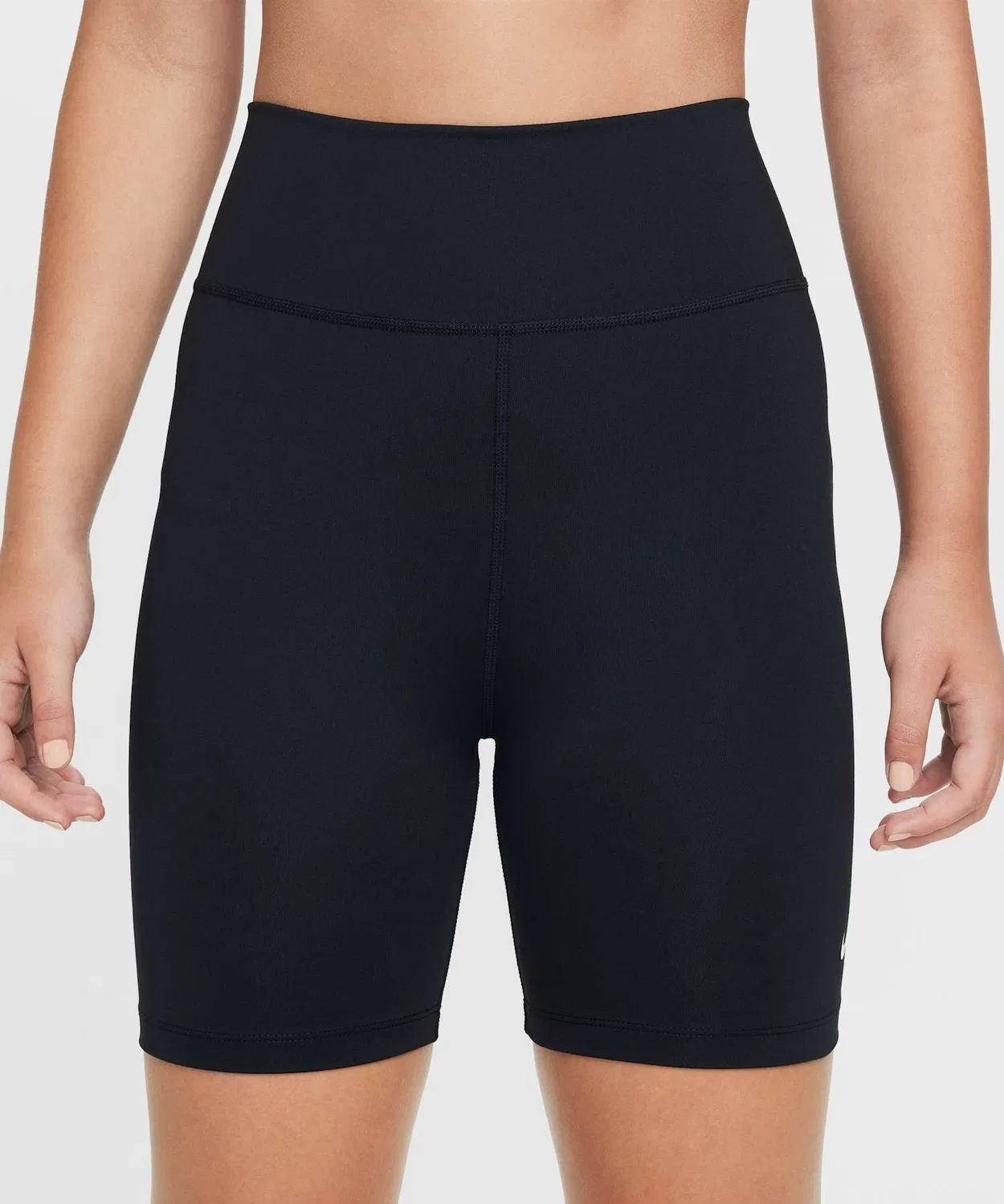 Велосипедки Nike One Big Kids' Dri-FIT 5" Biker Shorts, чёрные, 13 см — фото 3