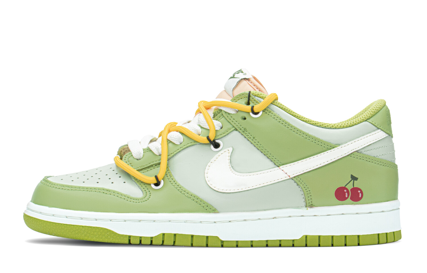

Кроссовки Nike Dunk Skateboard Shoes Women's Low-Top Apple Green/light Brownish Green
