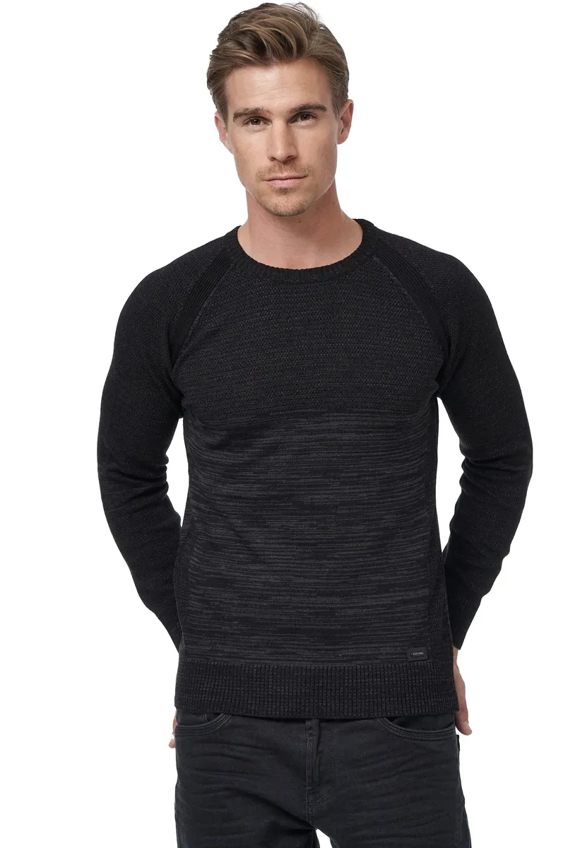 

Вязаный свитер Rusty Neal "RUSTY NEAL Knitwear", в спортивном стиле, черный