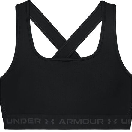 

Бюстгальтер средней длины с перекрестной спинкой женский Under Armour, цвет Black/Black/Jet Gray