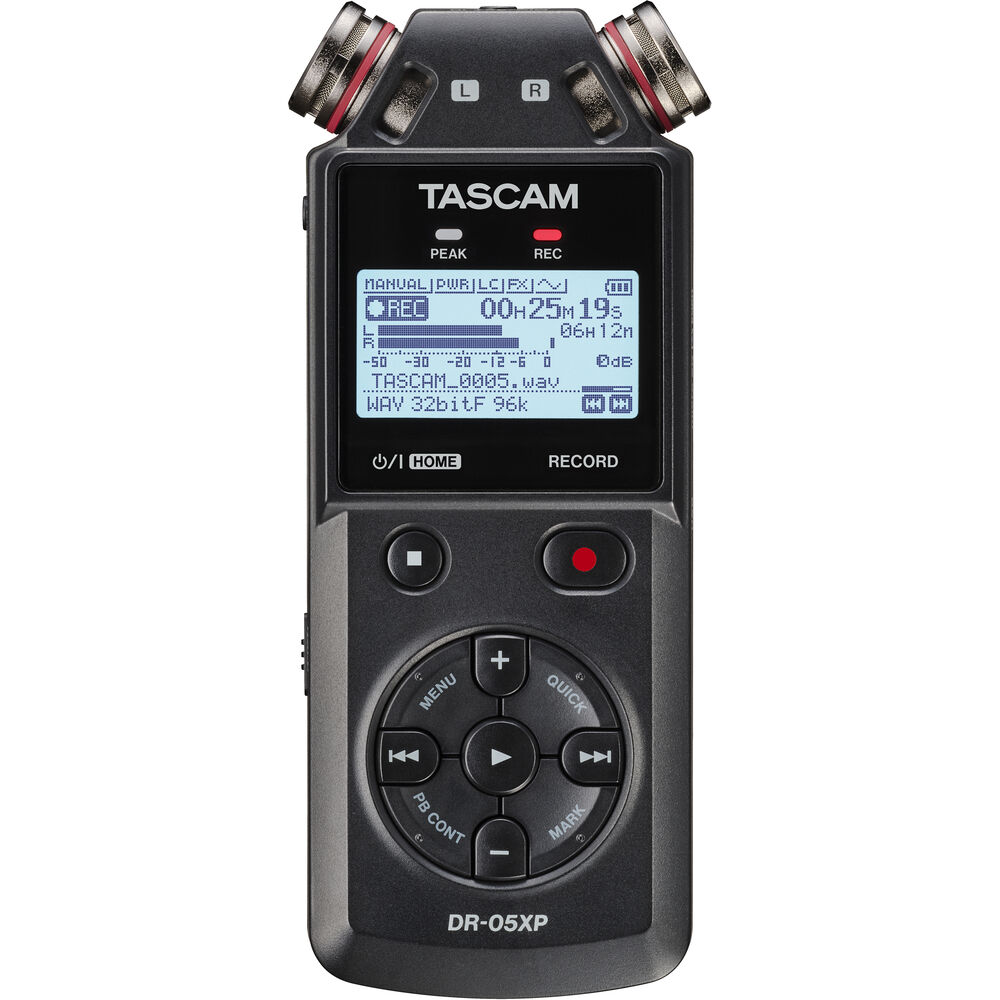 

TASCAM DR-05XP 2-канальный 32-битный портативный аудиорекордер с плавающей точкой