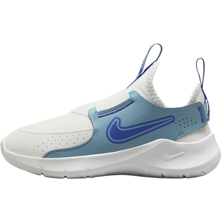

Nike Кроссовки Flex Runner 3 с противоскользящим износостойким низким верхом для детей, белые, зеленые, для детей 3–7 лет