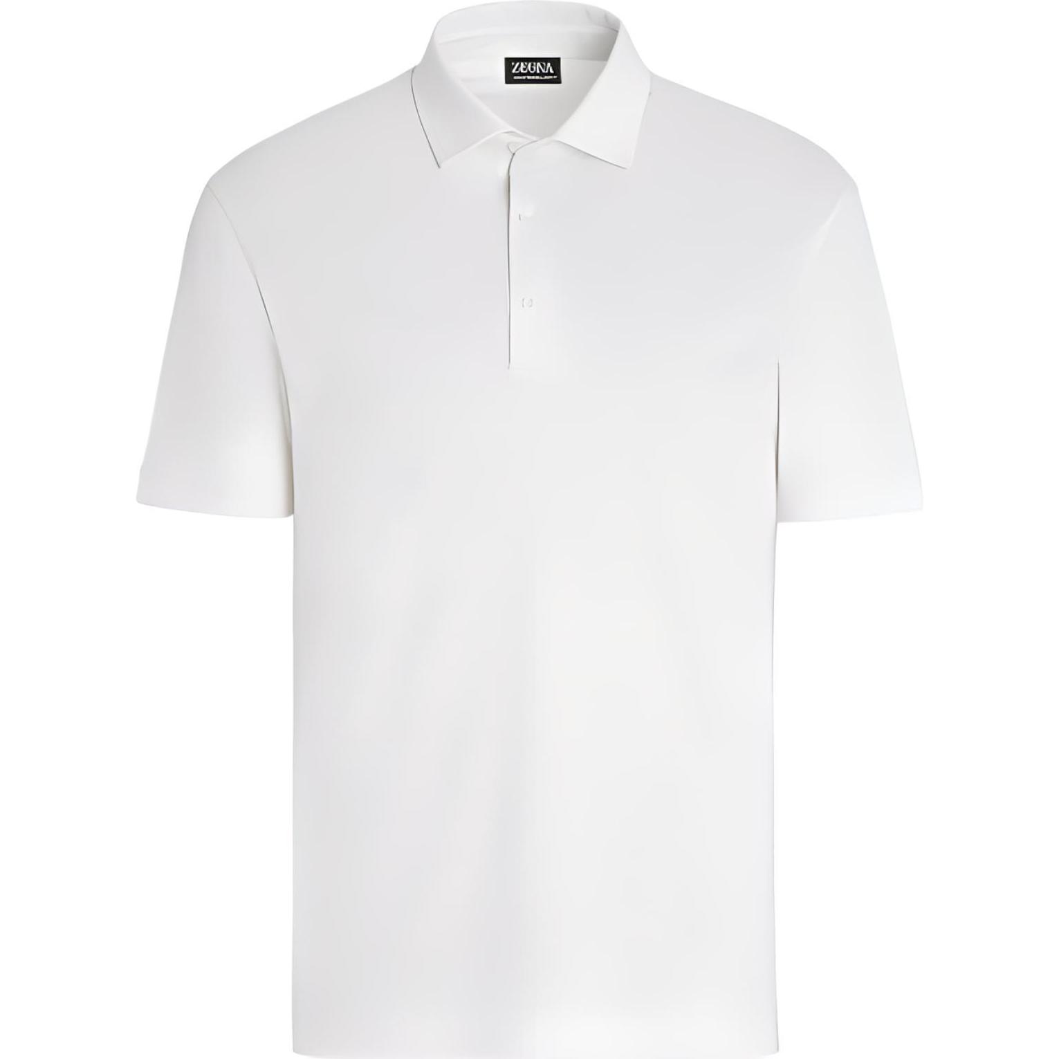 

Футболка поло Zegna SS23 Мужская белая Ermenegildo Zegna