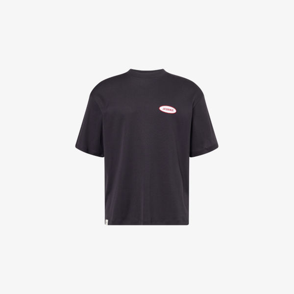 

Футболка Jacquemus Stazione с фирменным патчем, синий