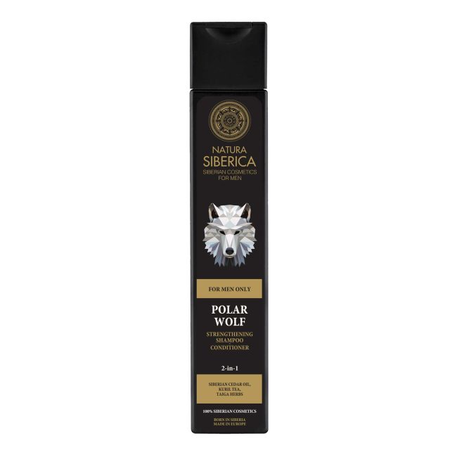 

Men polar wolf 2 в 1 мужской шампунь и кондиционер для волос Natura Siberica, 250 мл