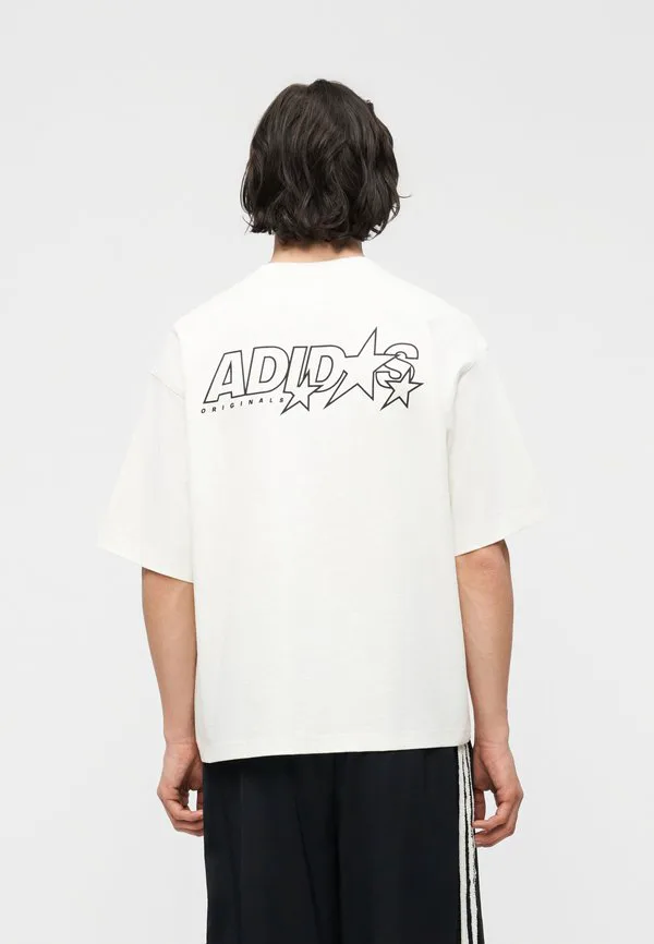 Футболка унисекс с графическим логотипом starts Adidas Originals, Off-White — фото 2