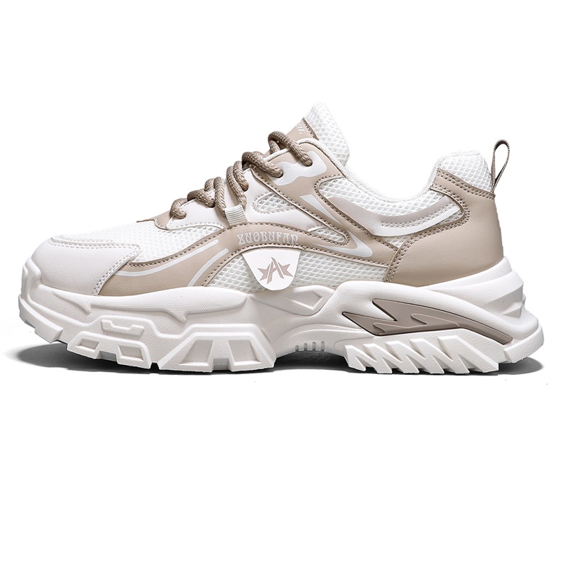 

Низкие массивные кроссовки мужские Dao Tu Sen, White Khaki-(By08) Yiming