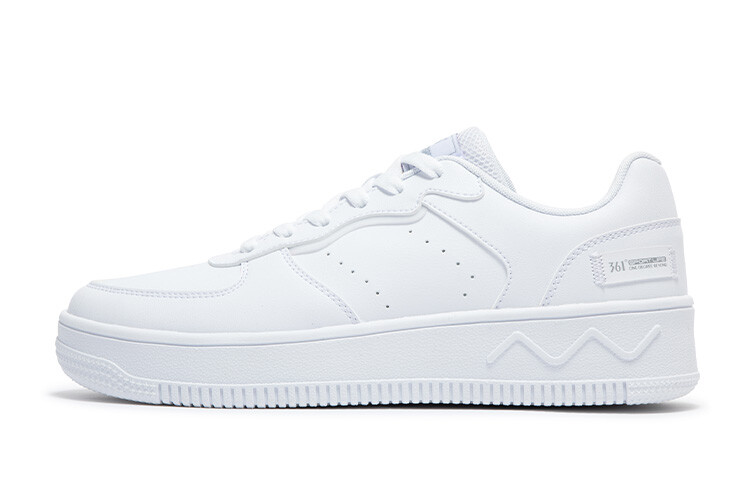 

Кроссовки 361° Air Force One Skateboarding Shoes Women's Low-top 361 Degree White / Cold Mist Gray, белый/серый
