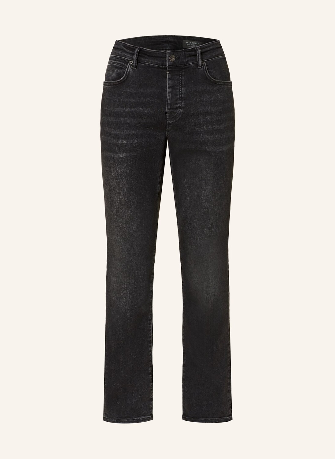 

Джинсы стандартной посадки Allsaints, черный