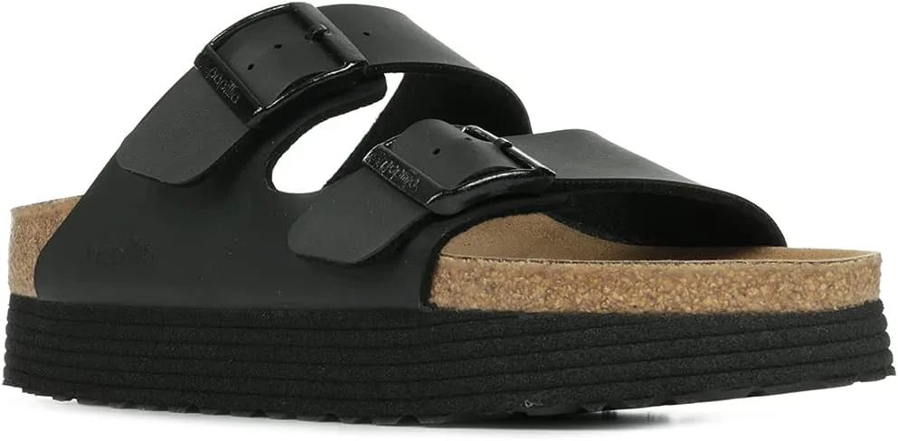 Мужские сандалии Birkenstock Arizona Grooved Black Veg, шлепанцы Birkenstock FlorFLIP FLOPS, черный — фото 3