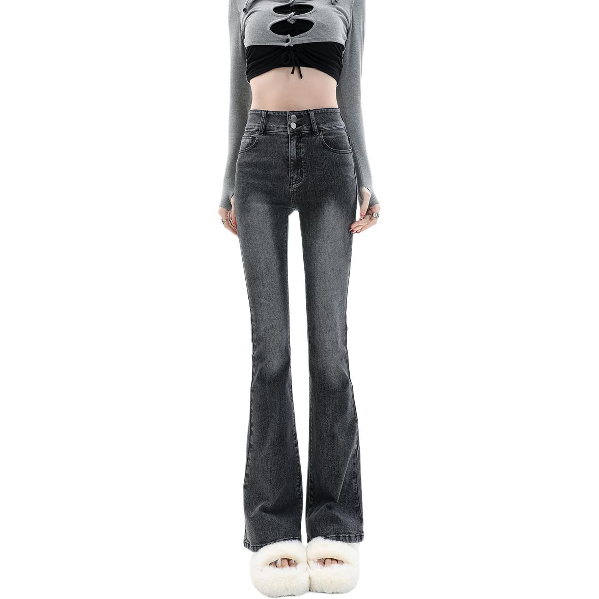 

Джинсы женские Wen Shan, Black Gray Pants