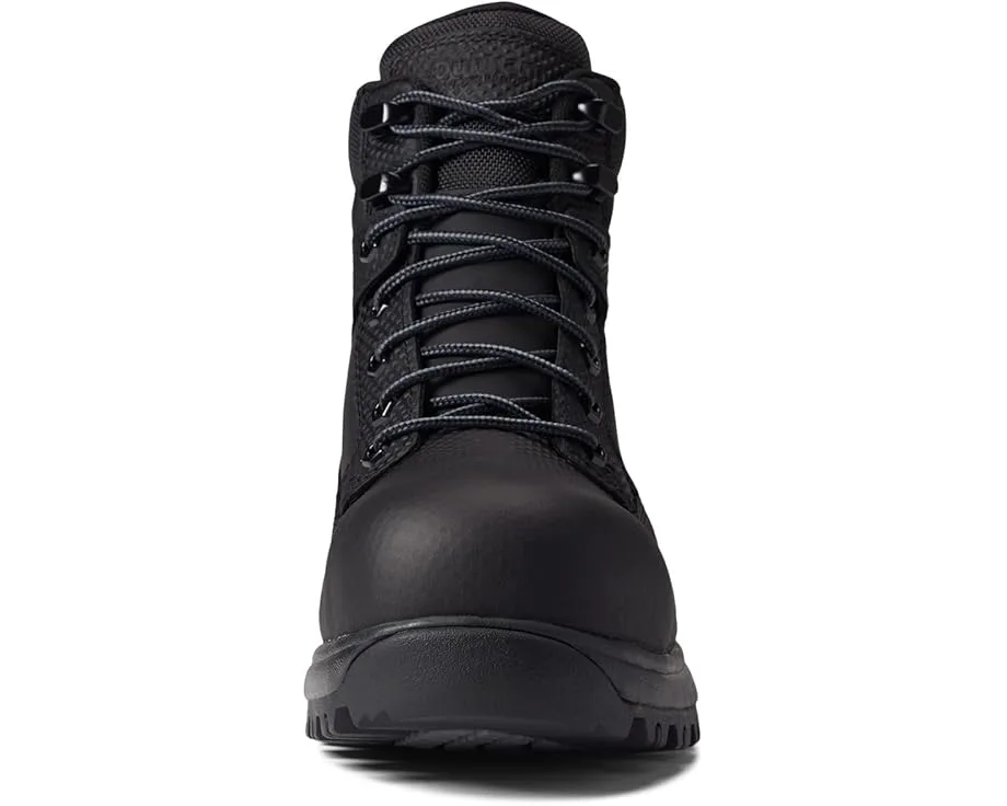 Ботинки Dunham 8000 Works Safety 6" Boot, Black Textured Leather — фото 2