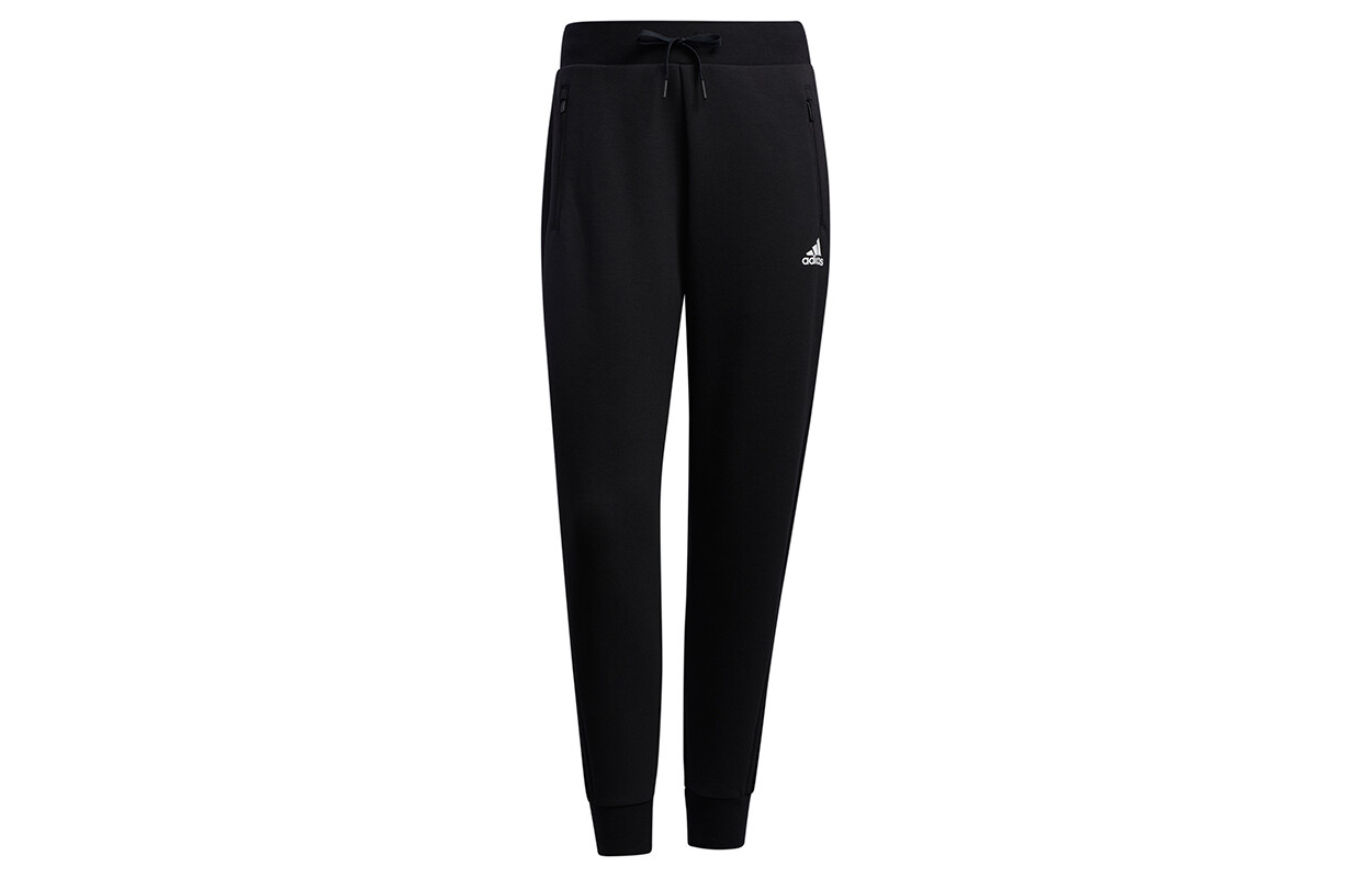 

Трикотажные спортивные штаны женские черные Adidas