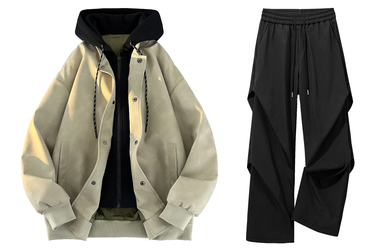 

WARRIOR Куртка унисекс, Green+Black (Mock Two-Piece Windproof and Waterproof Clothing Sets)