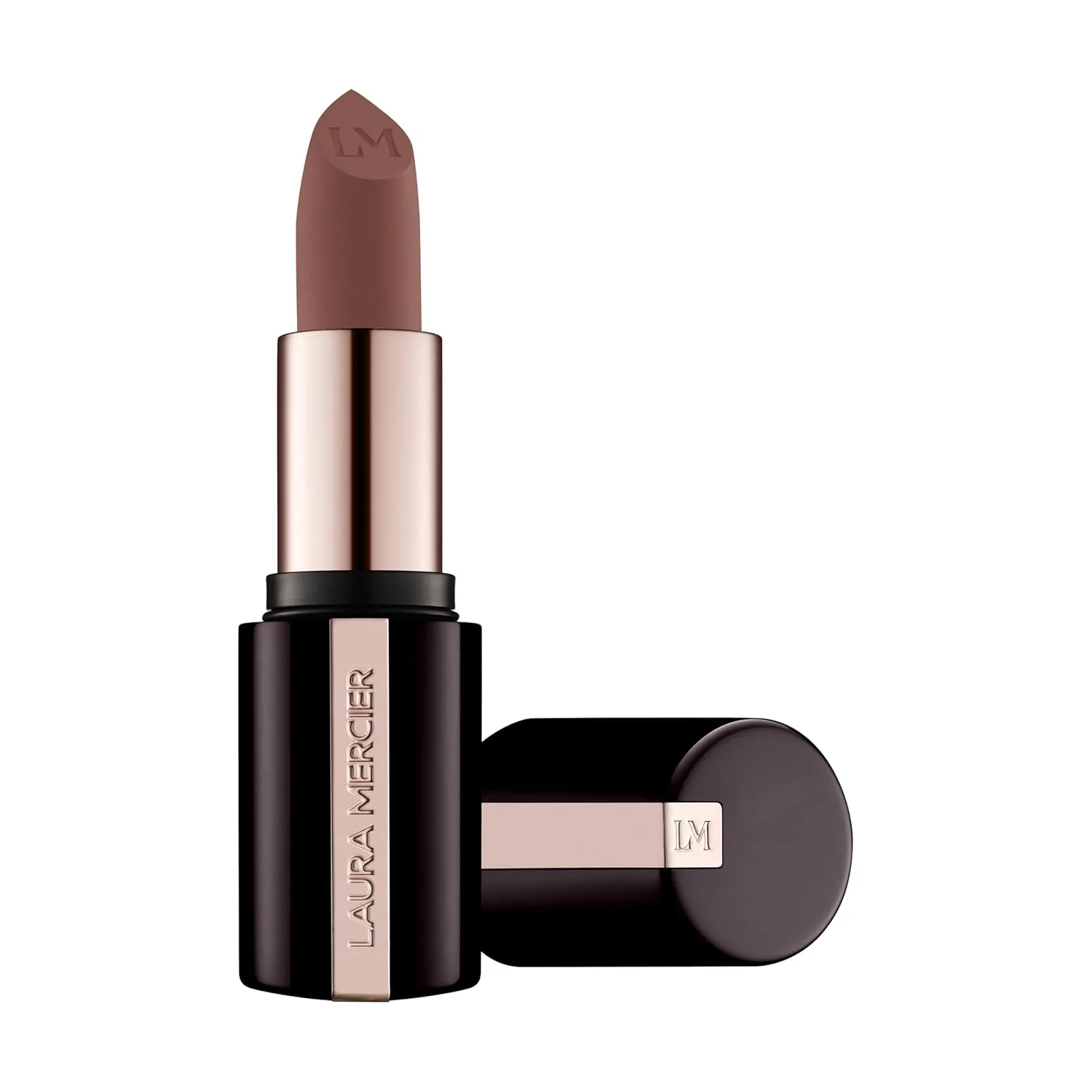 Laura Mercier Caviar Smoothing Matte помада, 16 часов увлажнения, стойкое покрытие, насыщенный цвет, устойчива к смазыванию и переносу, с гиалуроновой кислотой и витамином E, 198 Brown Suede - Dirty Rose