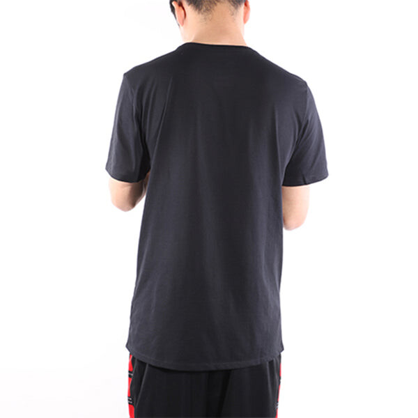 Футболка alphabet printing sports round neck short sleeve black Nike, черный — фото 4