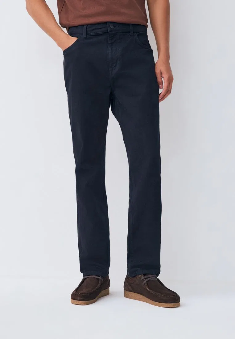 Джинсы, Regular Tapered Fit, Vintage Wash Next, темно-синий