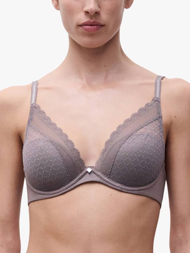 

Бюстгальтер-футболка Norah Chic с глубоким вырезом Chantelle, Bronzed Taupe