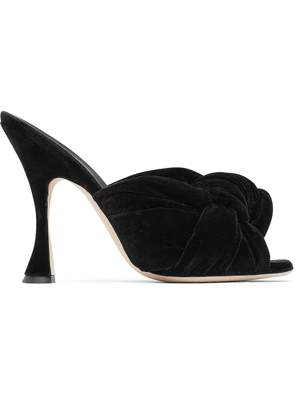 

Женские туфли на каблуке с узлом Giambattista Valli, цвет Black Velvet