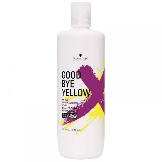 

Шампунь для светлых волос, нейтрализующий желтые тона, 1000мл SCHWARZKOPF Goodbye Yellow