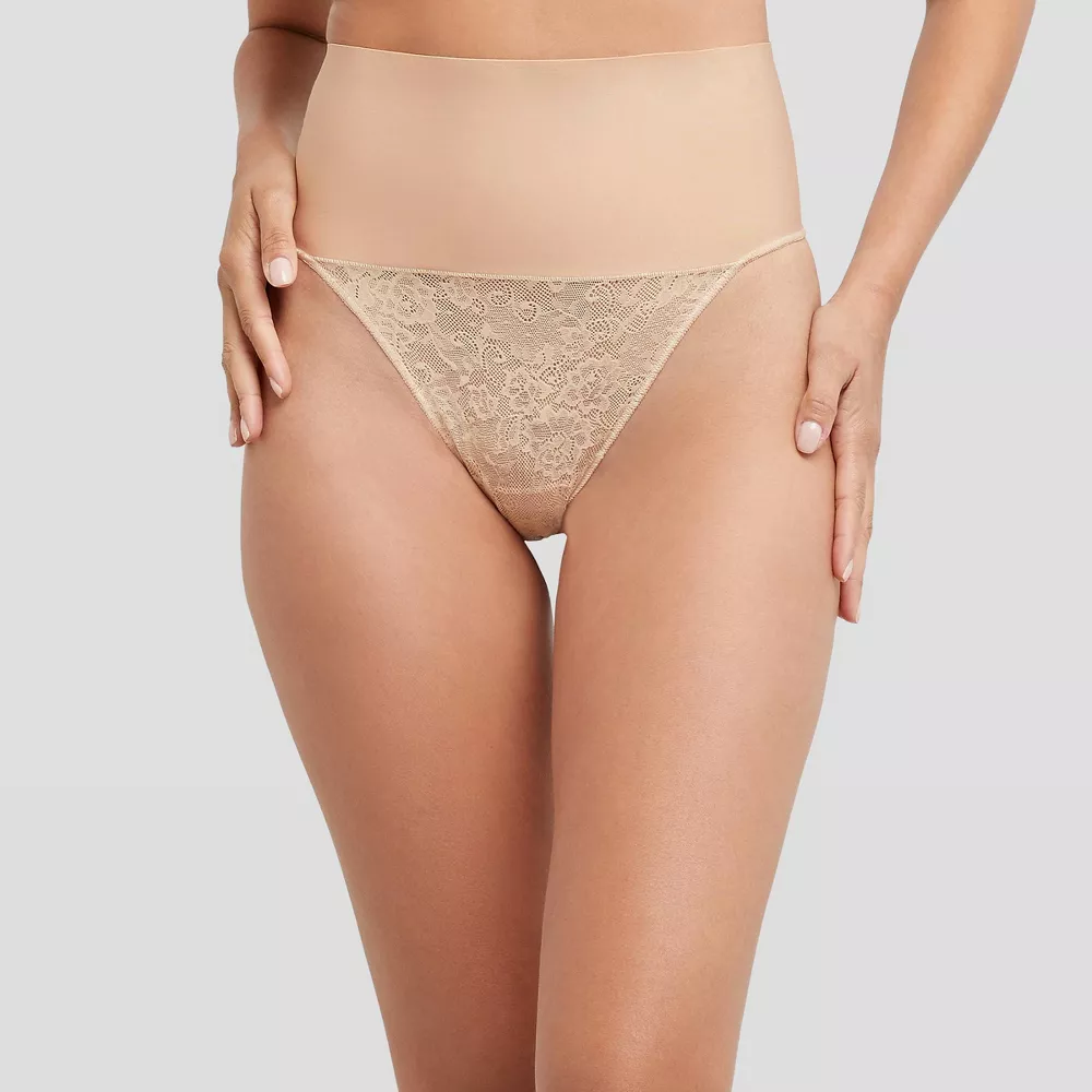 

Женские стринги Maidenform Self Expressions Tame Your Tummy SE0049, цвет Beige