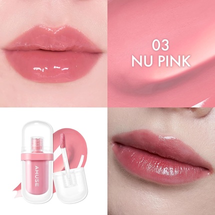 Jel-Fit Tint 12-часовая стойкая желеобразная текстура увлажняющий пигмент для губ Amuse — фото 2