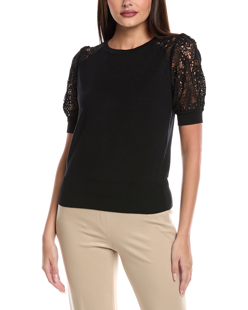 

Эли Тахари Фелисити вязаный свитер Elie Tahari, черный