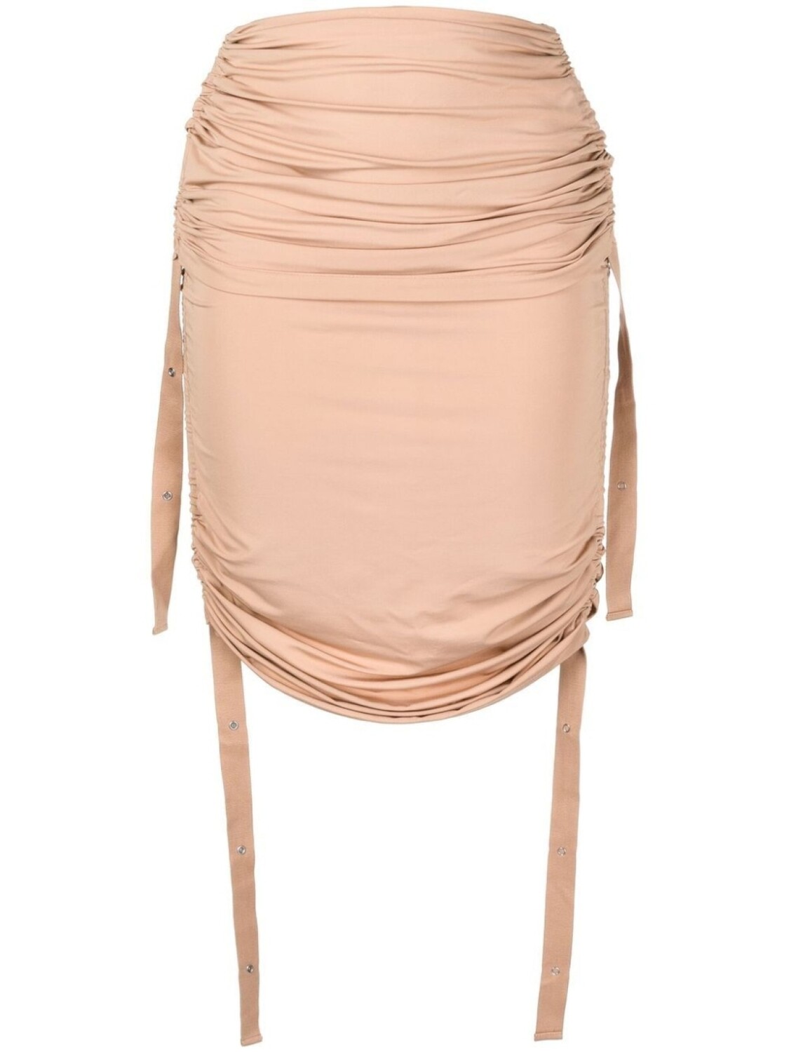 

Dion Lee юбка миди Doric со сборками, коричневый
