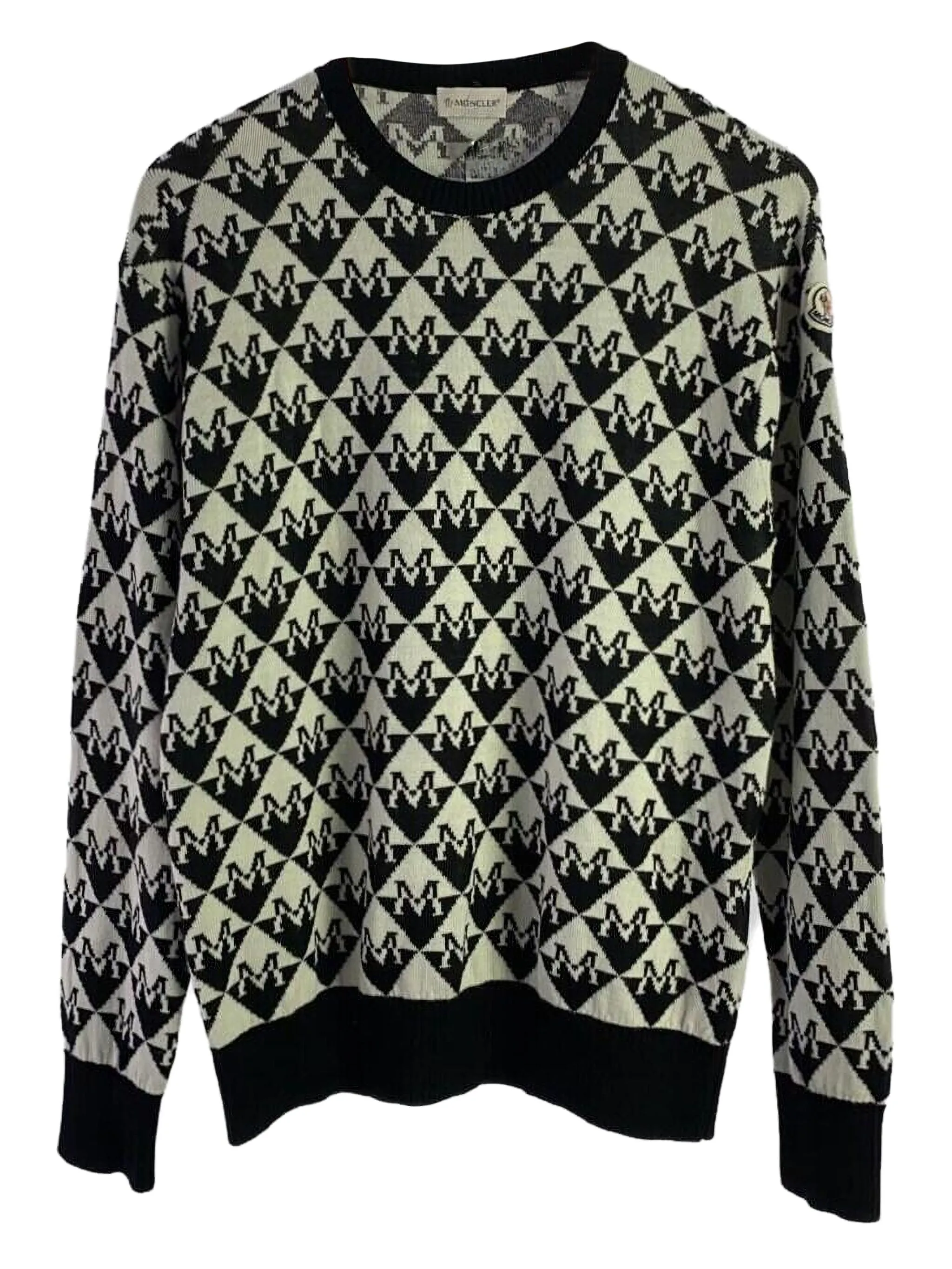 

Свитер с монограммой Moncler, белый