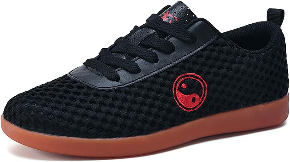 

Кроссовки для боевых искусств с сеткой для тренировок, Кунг-Фу и Тай-Чи, мужские и женские традиционные китайские прогулочные кеды Vibliss, черный