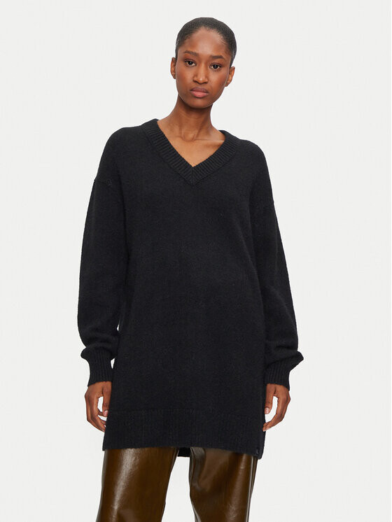 

Трикотажное платье свободного кроя Calvin Klein Jeans, черный