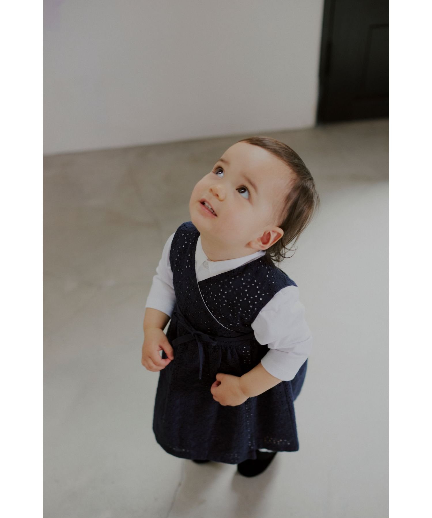 Хлопковая футболка с длинным рукавом с логотипом Baby "b." Agnes b. ENFANT, White — фото 3