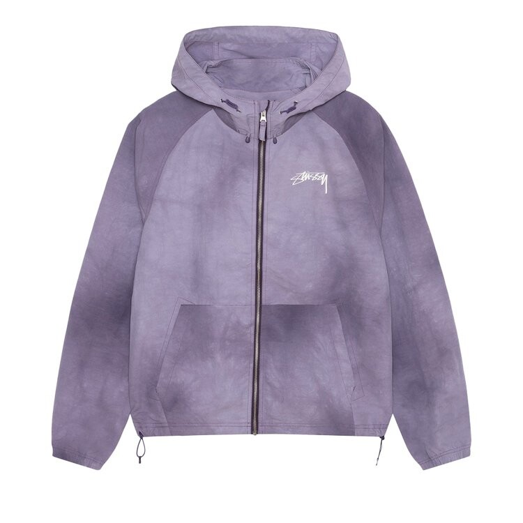 

Худи Stussy Beach Shell Wave Dye Zip Hoodie, фиолетовый