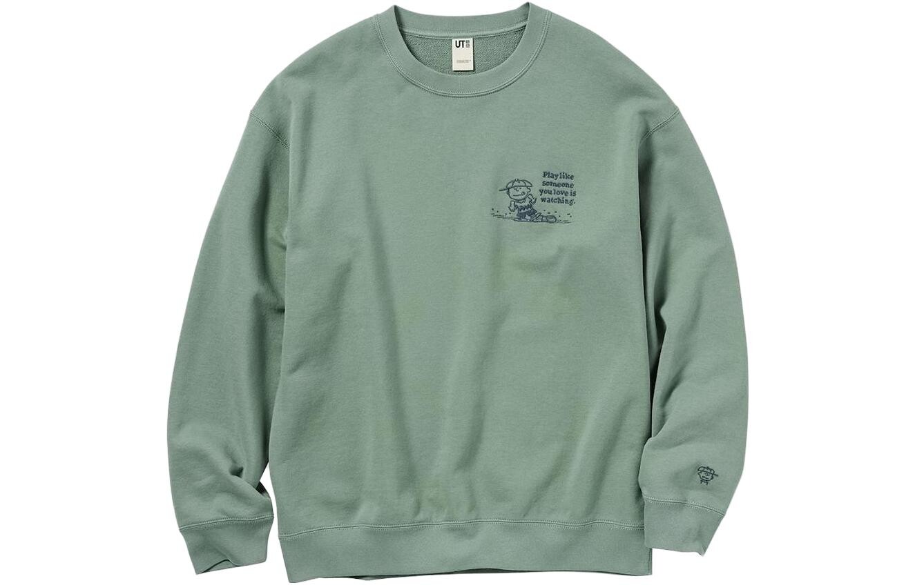 

Футболка серии X PEANUTS Co-branded, унисекс, зеленая Uniqlo, зеленый
