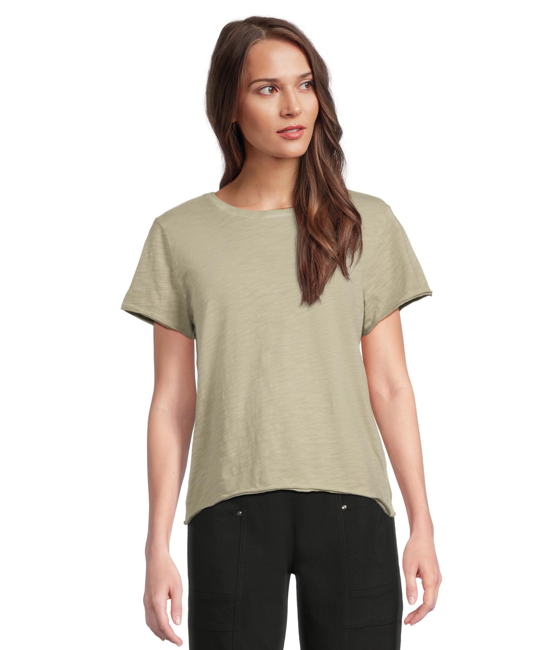 

Футболка Elliott Lauren Enzyme Wash Jersey - Short Sleeve Crew Neck Tee, Thyme