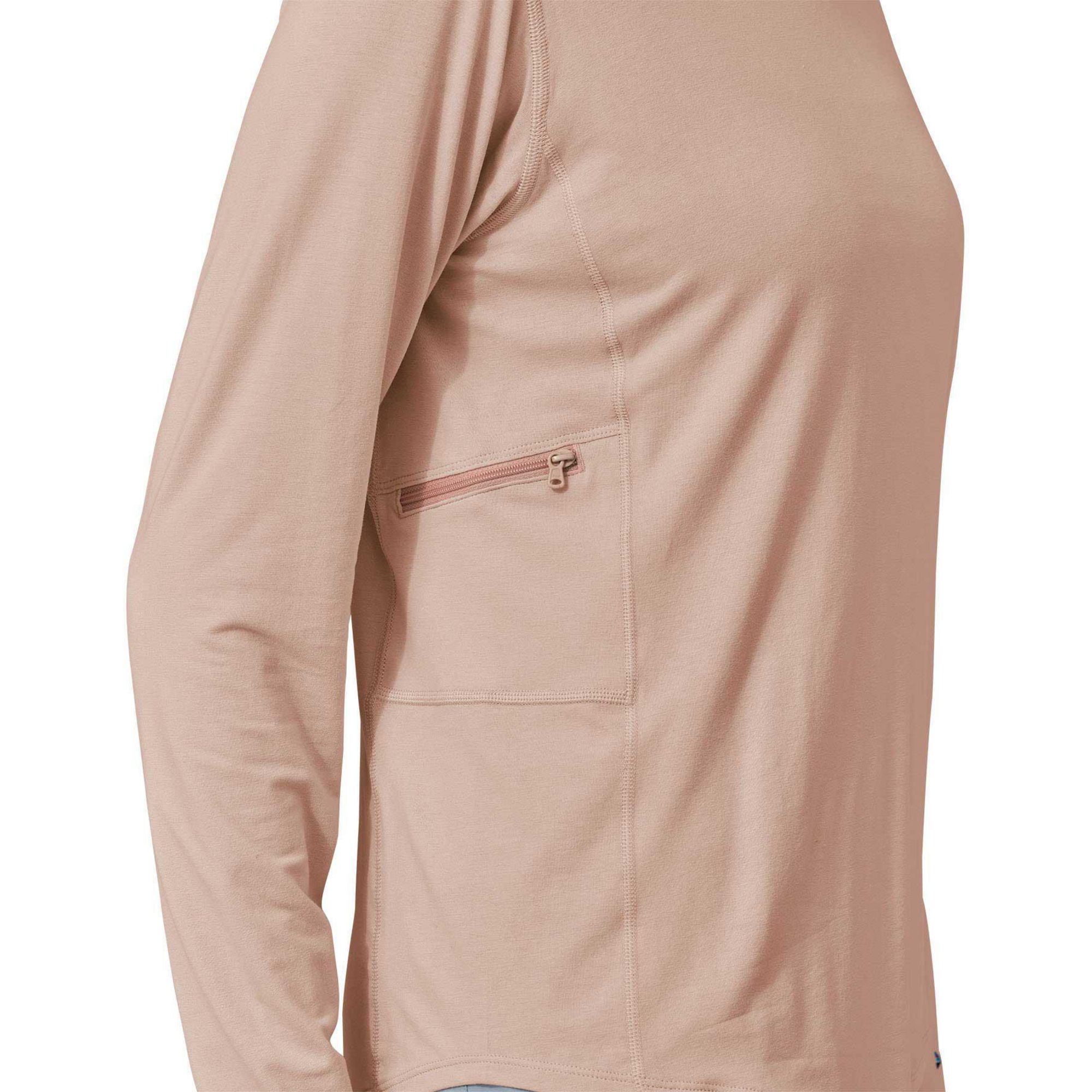 Женская толстовка Tropic Comfort Natural с защитой от ультрафиолета. Patagonia, Antique Pink — фото 3