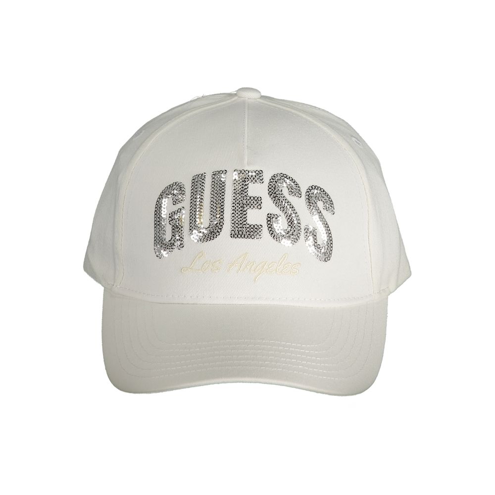 

Белая хлопковая шапка Guess Shoes