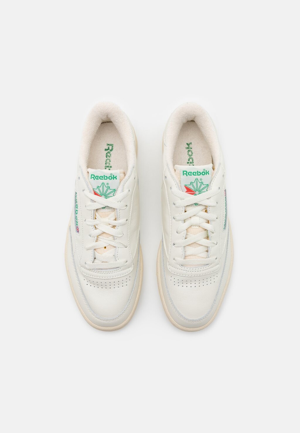 Низкие кроссовки CLUB C 85 VINTAGE Reebok, мел/белый бумага/зеленый глен — фото 4