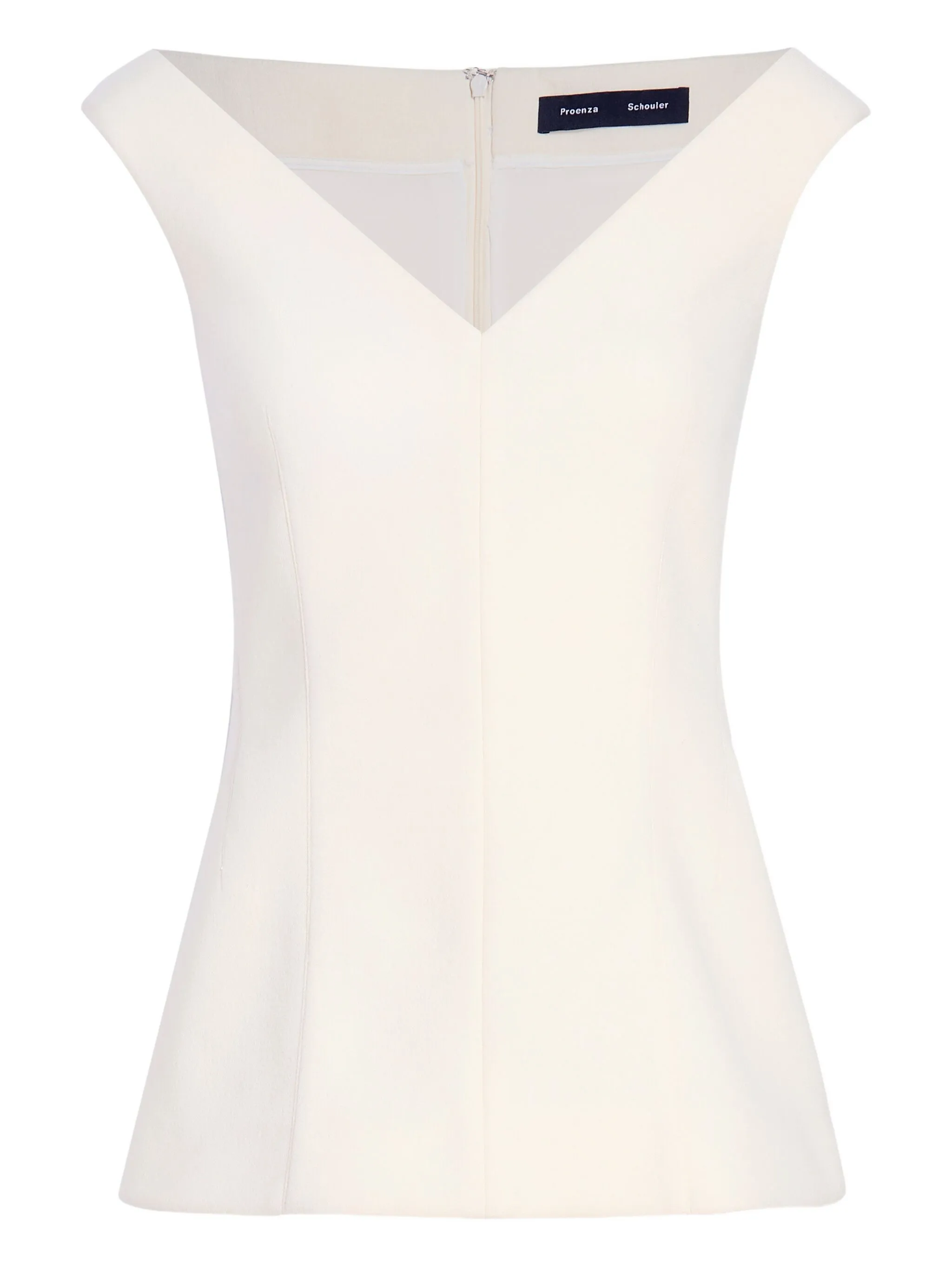 

Топ Mariam с V-образным вырезом Proenza Schouler, белый