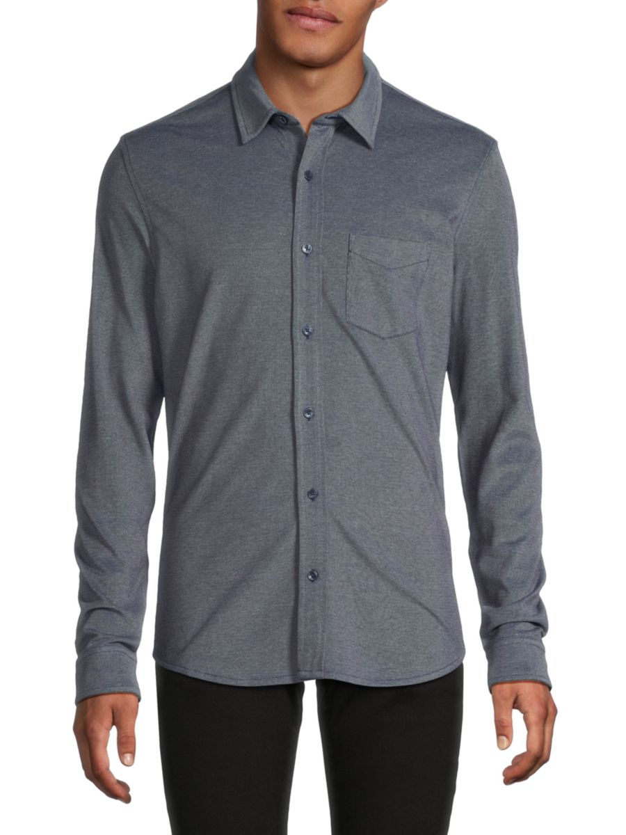 

Однотонная рубашка Ben Sherman, цвет Navy Blaze
