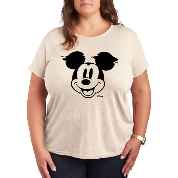 

Футболка с графическим принтом Микки Мауса и лица Disney, бежевый