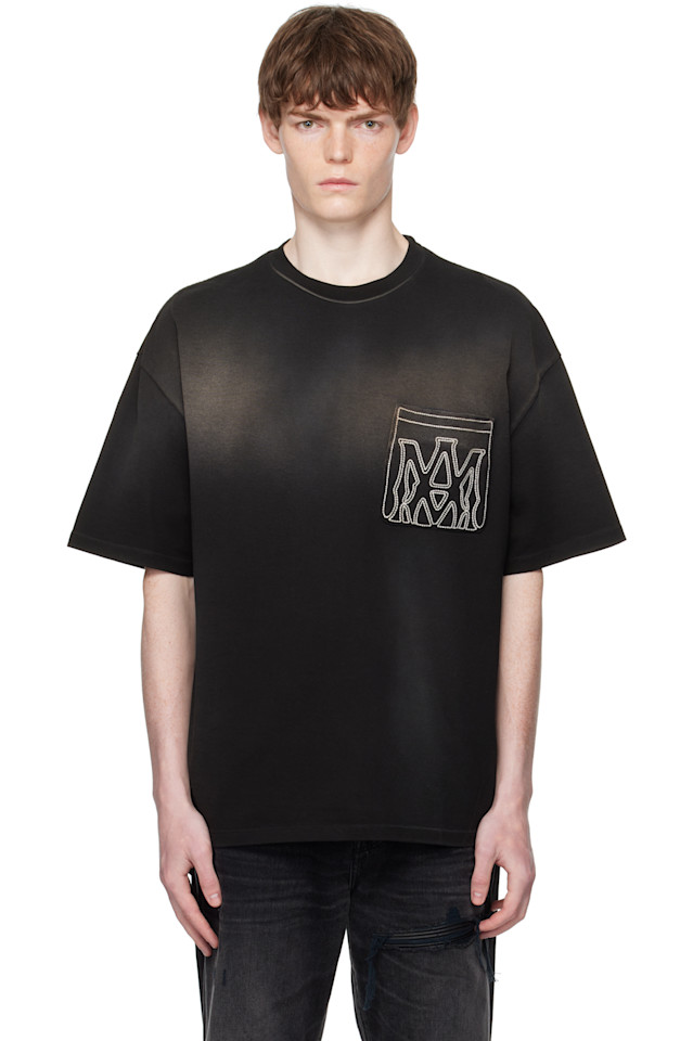 

Футболка оверсайз Ma Outline Amiri, черный