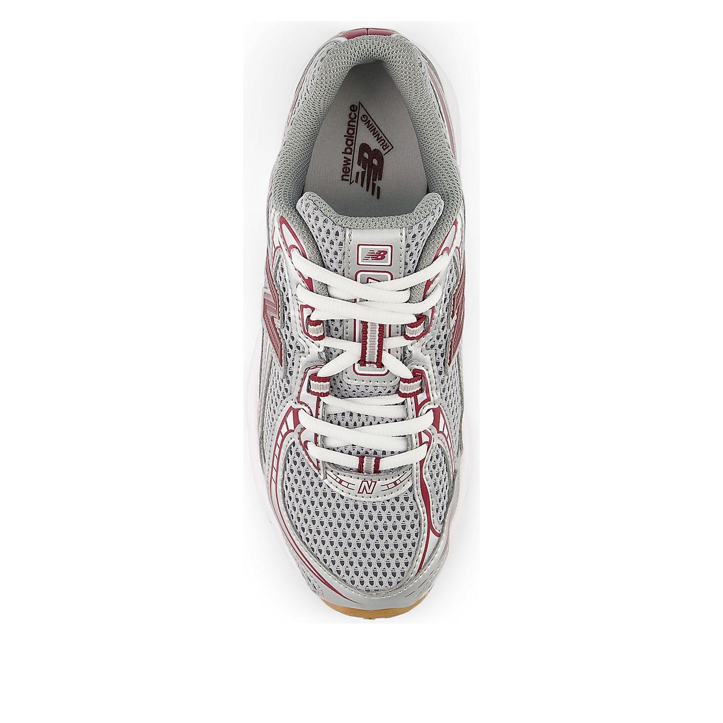 (GS) New Balance 740 'Silver Metallic Monarch Burgundy' — фото 3