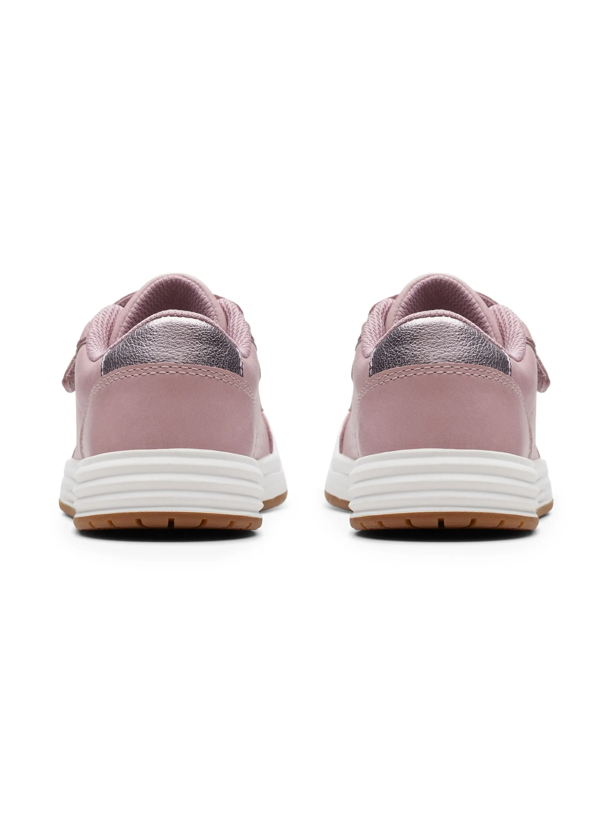 Кожаные кроссовки Clarks Kids, розовый — фото 2