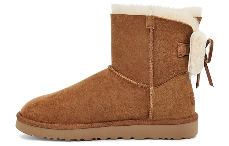 Угги UGG Classic Dudble Bow Mini, коричневый женские