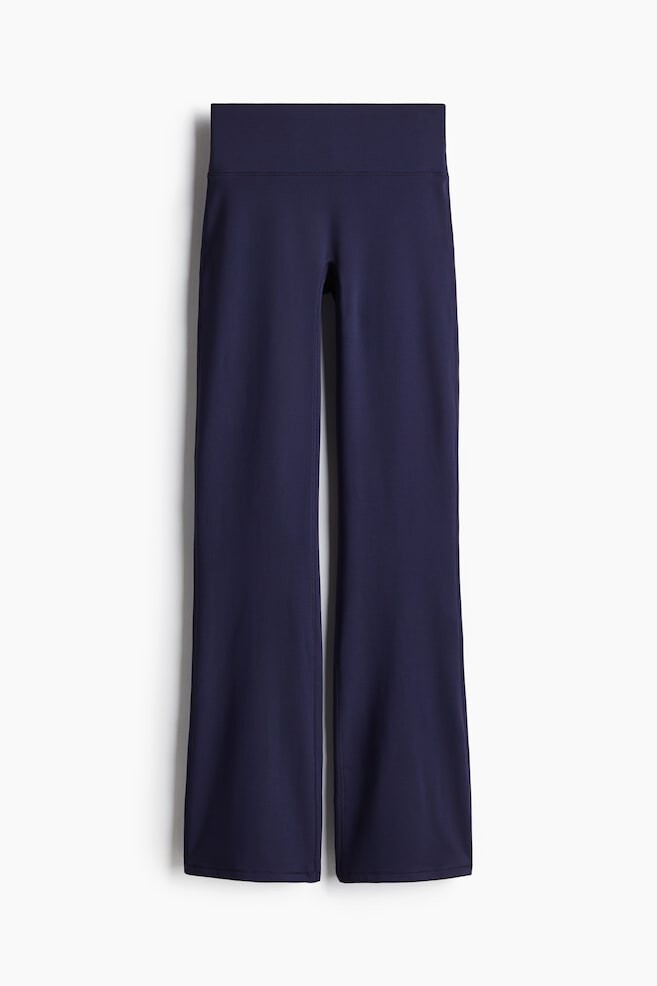 

Расклешенные спортивные леггинсы из материала softmove H&M, синий