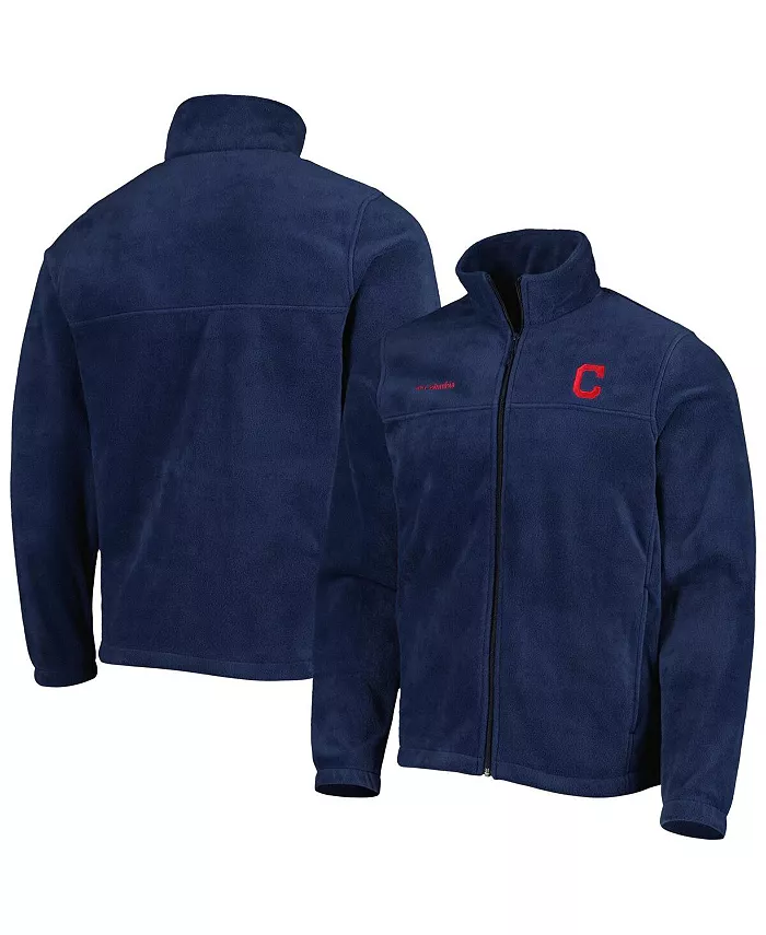 

Мужская темно-синяя куртка Cleveland Guardians Steens Mountain с застежкой-молнией Columbia